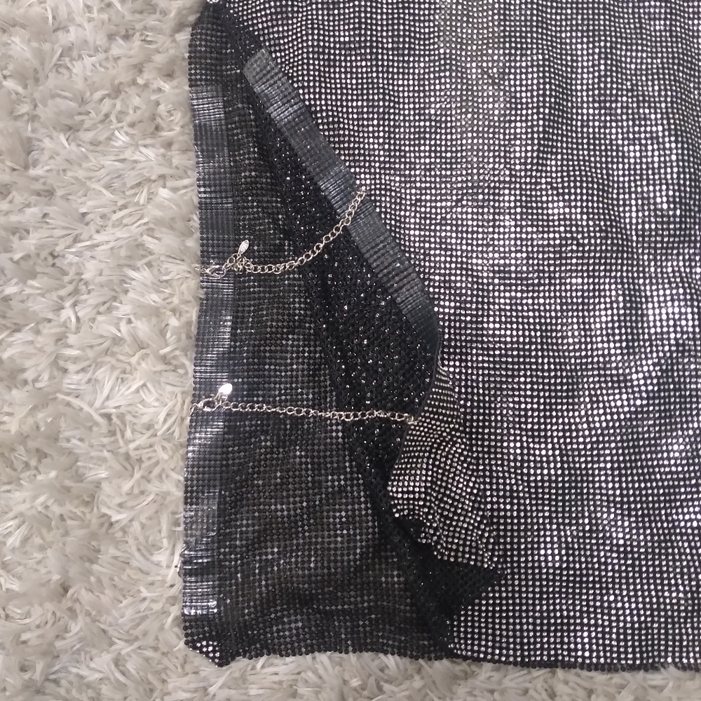 8 Other Reasons Revolve rhinestone mesh cowl neck top - Picture 6 of 7